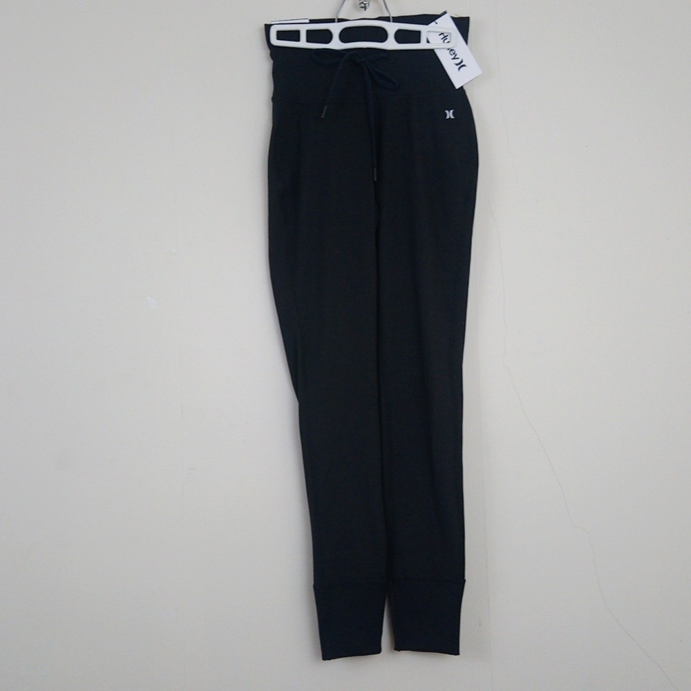 New Hurley Black Phantom Stretchy Moisture Wicking Leggings Relaxed Jogger